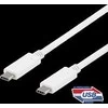 DELTACO USB-C į USB-C laidas, 1m, 10Gbps, 100W 5A, USB 3.1 Gen 2, USBC-1407