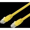 DELTACO U/UTP Cat6a patch kabelis, 0.3m, 500MHz, Delta-certified, LSZH, geltonas / TP-603GLAU