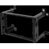 DELTACO 19" sieninis laikiklis, 6U, apkrova 35kg, plienas, montavimo komplektas, juodas / 19-DTSR0506