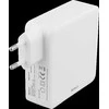 DELTACO 87W USB-C maitinimo šaltinis, greitas įkrovimas, USB-C PD, baltas / USBC-AC117