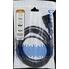 DELTACO C14 atviras kabelis, 2m, IEC C14, 10A, juodas / DEL-109UC