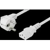 Kabelis Deltaco, 10m, max 250V / 10A, baltas DEL-111AV