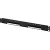 Deltaco Patch UTP panelė 19" 16xRJ45, Cat6, UTP, 1U, 10Gbps / PAN-102