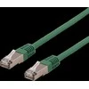 DELTACO U / FTP Cat6a patch kabelis, 0.5m, 500MHz, Delta-certified, LSZH,, žalias / STP-60GAU