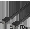DisplayPort kabelis DELTACO 8K, DP 1.4, 3m, juodas / DP8K-1030-K / 00110016