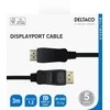 DisplayPort KABELIS DELTACO 4K UHD, 21,6 Gb/s, 3m, juodas / DP-1030-K / 00110003