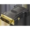 DVI-A - VGA adapteris DELTACO 1920x1200 60Hz, juodas / DVI-4-K / 00120001