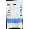 Ekranuotas tinklo lizdas FTP 1xRJ45, Cat6 DELTACO baltas / VR-216