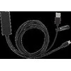 Ethernet adapteris DELTACO „ChromeCast“, USB, RJ45,1m, 100 Mbps, USB-A + USB juodas / CAST-ETHERNET