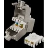 FTP Cat6" kabelių tinklo jungtis, apsaugota, 22-26AWG, "be įrankių" DELTACO / MD-108