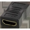 HDMI adapteris DELTACO paauksuotos jungtys, 4K UHD, juodas / HDMI-12-K / 00100025