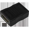 HDMI adapteris DELTACO paauksuotos jungtys, 4K UHD, juodas / HDMI-12-K / 00100025