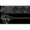 Ilgiklis DELTACO 9xCEE 7/4, 1xCEE 7/7, 3m, juodas / GT-8634