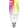 Išmanioji lemputė DELTACO SMART HOME LED, 3 vnt. pakuotėje, E14, WiFI 2.4GHz, 5W, 470lm, reguliuojama, 2700K-6500K, 220-240V, RGB / SH-LE14RGB-3P