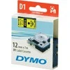 Juostelė DYMO D1 12mm x 7m, vinilinė, juoda ant geltono / S0720580 45018
