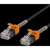 Kabelis DELTACO GAMING Cat6a, U/UTP, 500MHz, 2m, juodas / GAM-036