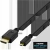 Kabelis DELTACO HDMI - micro HDMI, 4K UHD in 60Hz, 2m, juodas / HDMI-1023-K / 00100007