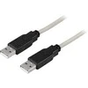 Kabelis DELTACO USB 2.0 "A-A", 2.0m, baltas-juodas / USB2-8