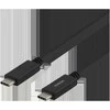 Kabelis DELTACO USB 2.0, Type C - Type C, 1m, juodas / USBC-2001M