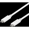 Kabelis DELTACO USB-C - USB-C, 5Gbit / s, 5A, 1M, baltas / USBC-1502M