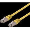 Kabelis DELTACO U / STP Cat6a, LSZH, 0.5m, geltona / STP-60GLAU