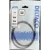 Kabelis DELTACO 3 A, 1.0m. USB-C - USB-C 60W USB PD, 10 Gbps, pilkas / USBC-1362