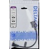 Lankstus HDMI adapteris, 0,2 m, HDMI M / F, UHD DELTACO juodas / HDMI-21E