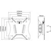 Laikiklis DELTACO OFFICE pakeliamas, 13"-27", 25kg, 75x75-100x100 / ARM-0102