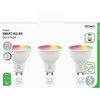 LED išmanioji lemputė DELTACO SMART HOME 3 vnt. pakuotėje, GU10, WiFI 2.4GHz, 5W, 470lm, pritemdoma, 2700K-6500K, 220-240V, RGB / SH-LGU10RGB-3P