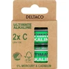 Ultimate Alkaline C baterijos DELTACO pažymėta „Nordic Swan“ ekologiniu ženklu, 2 vnt. pakuotė / ULT-LR14-2P