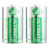 Ultimate Alkaline D baterijos DELTACO Nordic Swan Ecolabelled, 2 vnt. pakuotė / ULT-LR20-2P