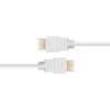 Baltas HDMI laidas su auksinėmis jungtimis