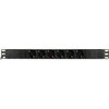 Maitinimo panelė 19 Deltaco, 3m, 6xCEE 7/4 jacks , 1xCEE 7/7 juoda / GT-8628