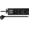 Maitinimo panelė 19 Toten, 3m, juoda / 19-6PDU