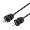 Under_Develo Patch kabelis DELTACO S/FTP Cat6a, 5m, IP68, PG13.5, juodas / SFTP-65AH-WP