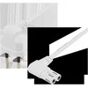 Neįžemintas įrenginio laidas DELTACO skirtas prijungti prie įrenginio ir sieninio lizdo, 2 m, kampinis CEE 7/16 į kampinį IEC 60320 C7, maks. 250 V 2,5 A, baltas / DEL-109BT