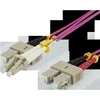 Optinis kabelis DELTACO OM4, LC - SC, duplex, multimode, 50/125, 10m / LCSC-710