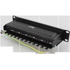 Panelė DELTACO 10", 12xRJ45, Cat6a, STP, 10Gbps, metalinė, juoda / 10-PATCH15