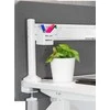 Laikiklis Panelės tvirtinimo stulpai DELTACO OFFICE balti / DELO-0152