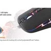 Pelė DELTACO GAMING su laidu 800-2000 DPI, 125 Hz, LED, USB, juoda / GAM-029