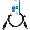 USB 2.0 kabelis DELTACO USB-A male - USB-B male, LSZH, 1m, juodas / USB-210S-LSZH