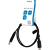 USB 2.0 kabelis DELTACO USB-A - USB-C male, LSZH, 1m, juodas / USBC-1004-LSZH
