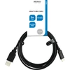 USB 2.0 kabelis DELTACO USB-A - USB-C male, LSZH, 2m, juodas / USBC-1006-LSZH