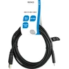 USB 2.0 kabelis DELTACO USB-A - USB-C male, LSZH, 3m, juodas / USBC-1007-LSZH