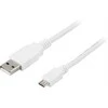 USB 2.0 kabelis USB-A - USB , 5-pin, 0.25m DELTACO balta / USB-299W