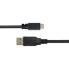 USB 2.0 Micro B kabelis DELTACO 2.4A, 1m, juodas / USB-301S-K / R00140008