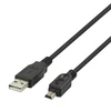 USB 2.0 mini B kabelis DELTACO tinka DSLR fotoaparatams, 1m, juodas / USB-24-K / 00140007