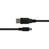 USB 2.0 mini B kabelis DELTACO tinka DSLR fotoaparatams, 1m, juodas / USB-24-K / 00140007