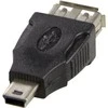 USB adapteris DELTACO tipas A ho - tipas Mini-B ha, juodas / USB-72