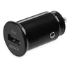 USB automobilinis įkroviklis DELTACO 1x USB-A 2,4 A, 1 m Lightning laidas, juodas / USB-CAR130
